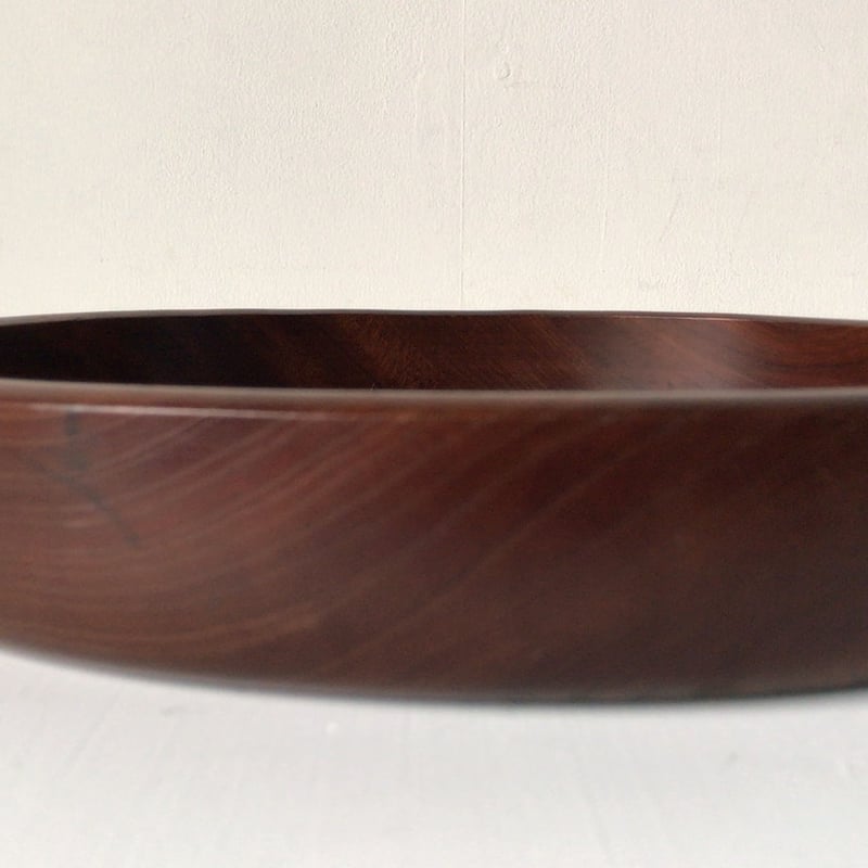 欅 くり抜き盆 木製トレー 33.6cm お盆 木工品 肉厚 素地 工芸品 民
