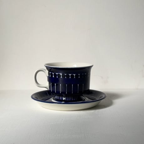 ARABIA アラビア (オールドアラビア) Valencia バレンシア コーヒーカップ＆ソーサー ハンドペイント 北欧ヴィンテージ 廃盤品　商品No.2
