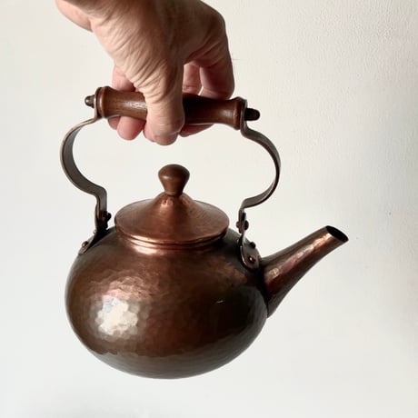 Zint 西ドイツ製 純銅ケトル ジント#200 銅製 コッパー 鎚目紋 銅薬缶 ヤカン 水注 水差し 小さめケトル made in West Germany