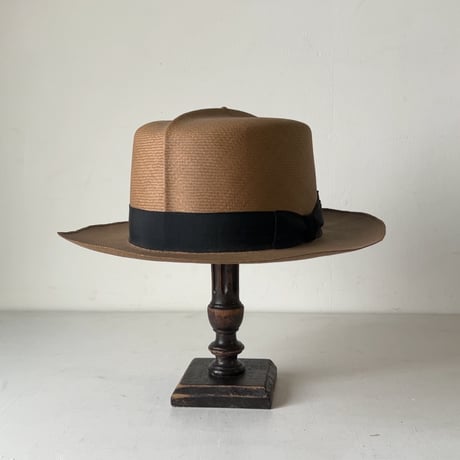 TOKIO HAT  SuperPanama  ヴィンテージ パナマハット ユニセックス 頭周約56.5cm ストローハット 麦わら帽子 編み帽子 カンカン帽