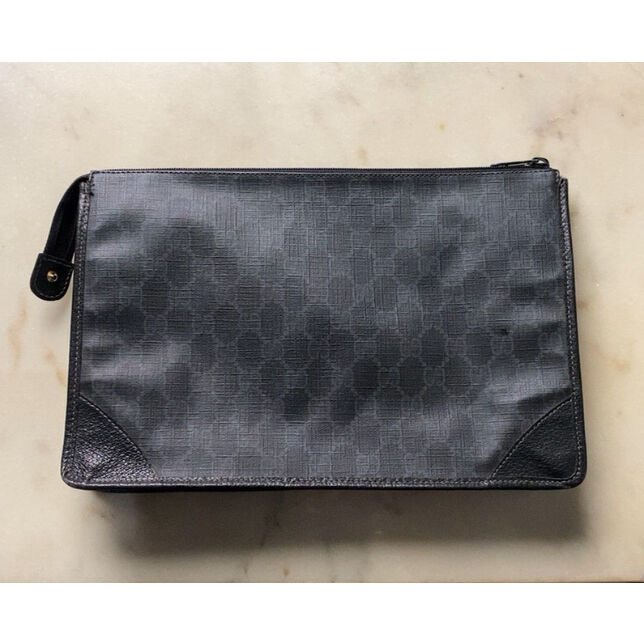 GUCCI オールドグッチ インターロッキング GG柄コーティングキャンバス