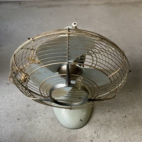 NATIONAL ELECTRIC FAN　ナショナルエレクトリックファン 1950〜60年代 ヴィンテージ扇風機 オールド家電 ライトグレー 単色 3段階調  良品