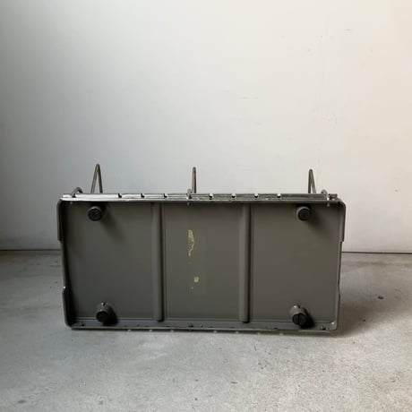 古い卓上ブックスタンド スチールの本立て 昭和期 ヴィンテージブックシェルフ 本棚 美品　No1