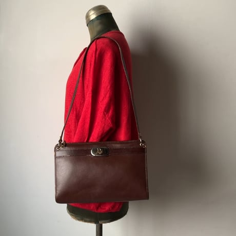 Dior オールドディオール クリスチャンディオール  レザーのショルダーバッグ ヴィンテージディオール 中古良品