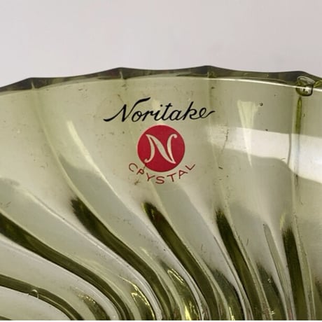 Noritake ノリタケ　オールドノリタケ ヤングカラー ガラス器(グラスと深皿と平皿)各5脚 計15点セット  ヴィンテージガラス器  デッドストック完品