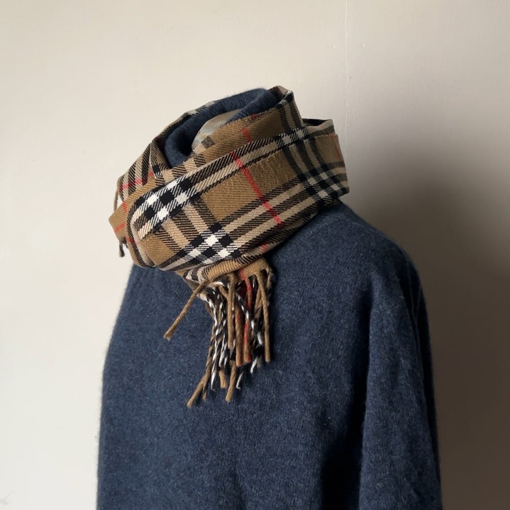 BURBERRYS バーバリーズ LAMBSWOOL 100% ラムウール マフラー BURBERRYS バーバリーズ LAMBSWOOL 100% ラムウール マフラー