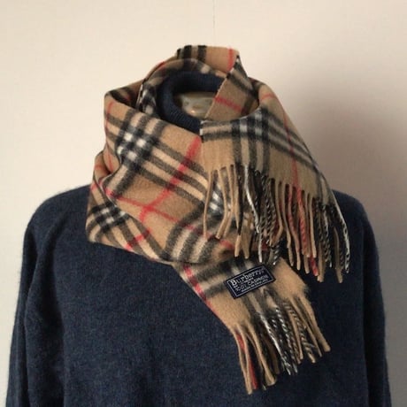 Burberrys  of  London  バーバリーズ   カシミア100％   マフラー  ノバチェック  袋有り イングランド製   made in England