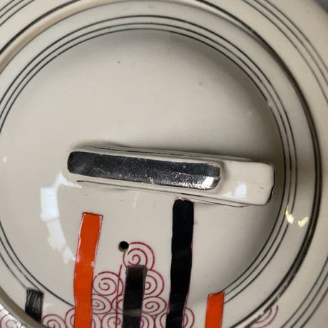 Soho Pottery Ltd  ソーホーポタリー社製 Solian Ware シリーズ イギリスヴィンテージ ティーポット   1930年頃  アンティーク テーブルウェア 茶器 完品範疇