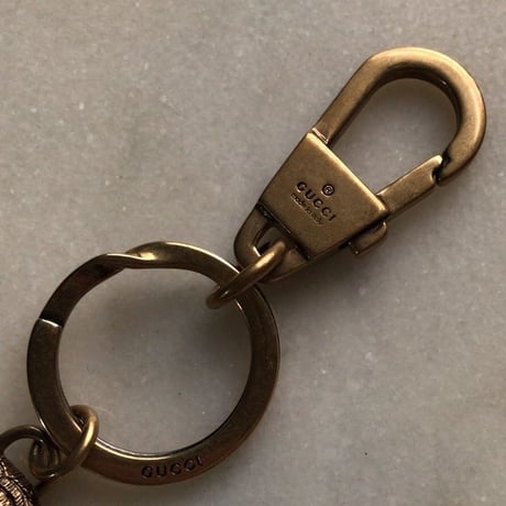 GUCCI  グッチ   キーリング   タイガーヘッド  2018年製  中古極美品