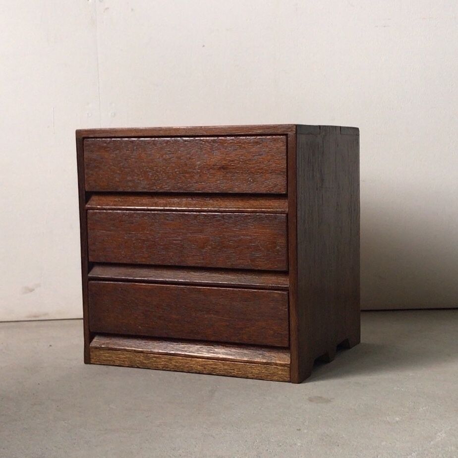 小引き出し　引き出し　ガラスつまみ　3杯　ヴィンテージ　アンティーク 小引き出し 引き出し ガラスつまみ 3杯 ヴィンテージ アンティーク 小