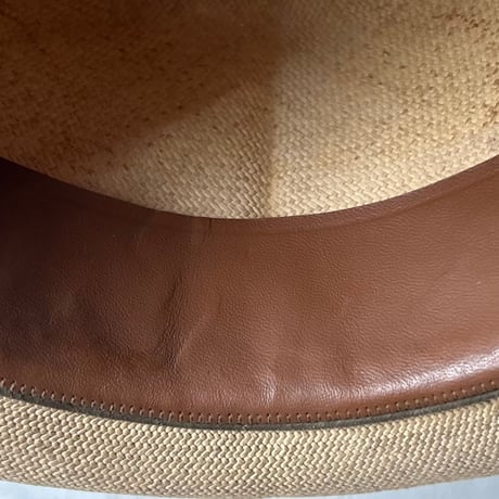 KLEINHANS Co.  ECUADORIAN PANAMA HAT  戦前阪急ハットボックス付き 1940s-50s ヴィンテージパナマハット 実寸頭周約57cm  良品