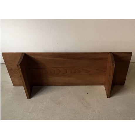 A. 杉一枚板天板 無垢材 木製飾り台 古い調理台 古材木工品 旧家蔵出し品 蟻形包みほぞ継脚