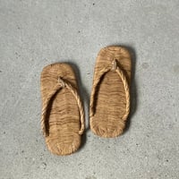 竹皮草履（たけかわぞうり）未使用品  日本の伝統的な履物 わらじ せった ぞうり サンダル 竹工芸  在庫9点