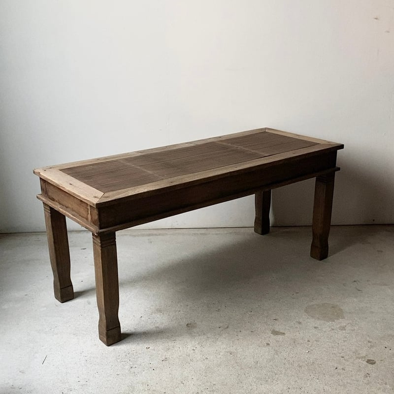 古家具アンティーク◼︎木製無垢材 作業台 ベンチ 飾り台 ディスプレイ台 古材天板 古家具アンティーク◼︎木製無垢材 作業台 ベンチ 飾り台