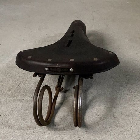 EIRYU BICYCLE LTD TRADE MARK ヴィンテージ 革サドル レザー自転車パーツ オールドパーツ レトロパーツ 50s 60s 70s