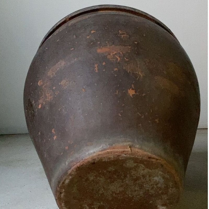 見つけた方はラッキー　焙り出し　鱗文　みつ豆鉢 古甕 古壺 水甕 甕 かめ 壺 古道具 睡蓮鉢 メダカ鉢 ビオトープ