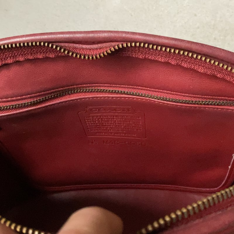 COACH 80s オールドコーチ レザーハンドバッグ 半円型 COACH 80s オールドコーチ レザーハンドバッグ 半円型