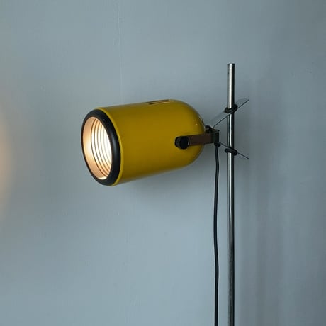 SWAN DENKI スワン電器  ヴィンテージ フロアライト フロアスタンド  間接照明 照明器具  イエロー/ブラック  ジャパンヴィンテージ 珍品 完品