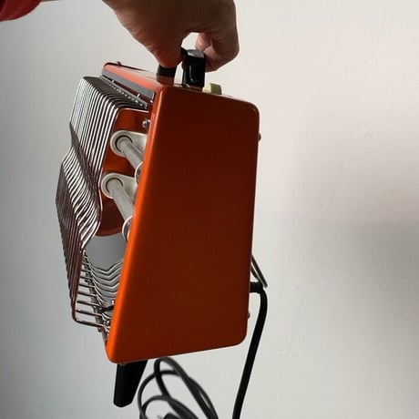 National ナショナル  とても小さい電気ストーブ  幅約31cm オレンジ  スチール  ヴィンテージストーブ  実動品