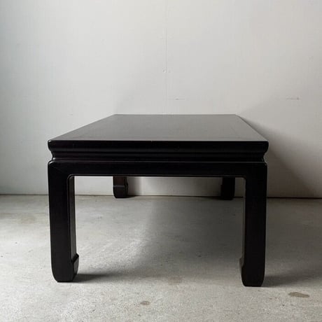 唐木紫檀材の小さな座卓  幅約79cm 直線のシンプルデザイン  アンティークローテーブル  古家具  極小古材御膳  良品