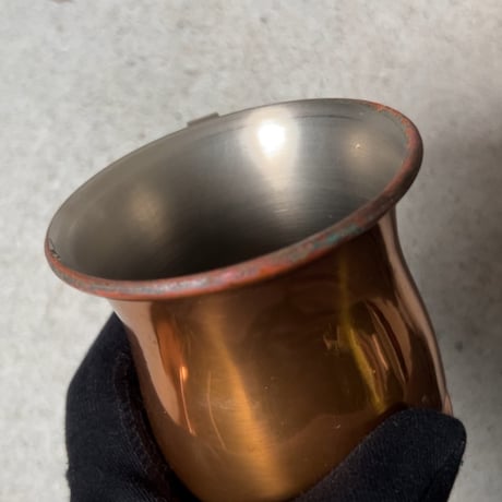 COPPER100 HOMEWARE コッパー100ホームウェア 新光金属  純銅マグカップ2個セット 340ml  S-588  ビアマグ 銅マグ コップ  中古品
