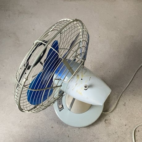 Toshiba 東芝  東京芝浦電気  ヴィンテージ扇風機 ランプ付き 一体型ライト 近未来デザイン 1960s タワー型ランプ レトロ家電 希少 幻の逸品 稼働品 良品　B(ライトブルー)