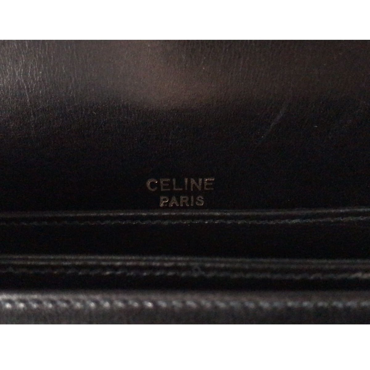 CELINE セリーヌ ゴールド馬車金具 カーフレザー ショルダー CELINE セリーヌ ゴールド馬車金具 カーフレザー ショルダー