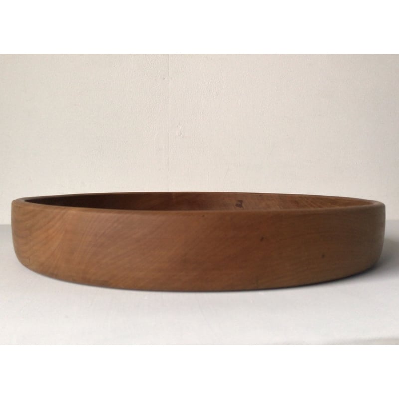 栃の木 くり抜き盆 38cm 木工 工芸品 お盆 トレー シェーカー 白木 美