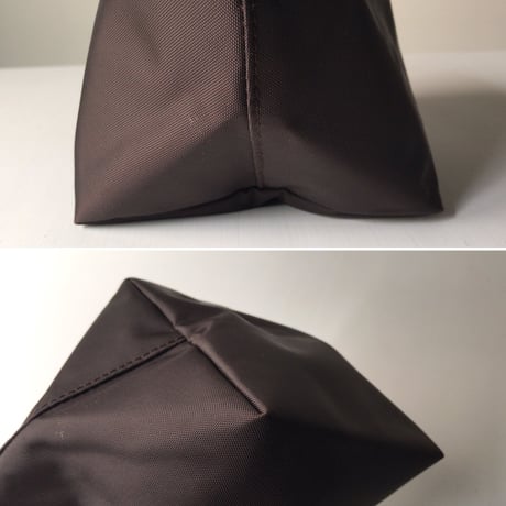 Herve Chapelier エルベシャプリエ  トラベルポーチS  モカ  2785N  コスメポーチ  小物入れ  インバッグ  ダークブラウン  中古美品  made in France