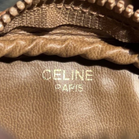 H様おまとめ品 CELINE オールドセリーヌ トリオンフ(マカダム) 総柄  ラウンドファスナーポシェット ミニバッグ ヴィンテージセリーヌ 中古良品