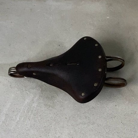 EIRYU BICYCLE LTD TRADE MARK ヴィンテージ 革サドル レザー自転車パーツ オールドパーツ レトロパーツ 50s 60s 70s