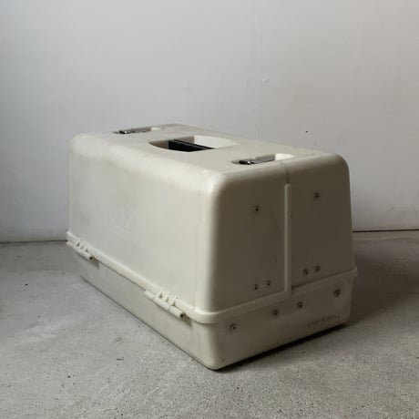 KTC  ケーティーシー  オールドツールボックス  白/黒  両開き  古い工具箱 ヴィンテージボックス  グッドカラーグッドエイジング