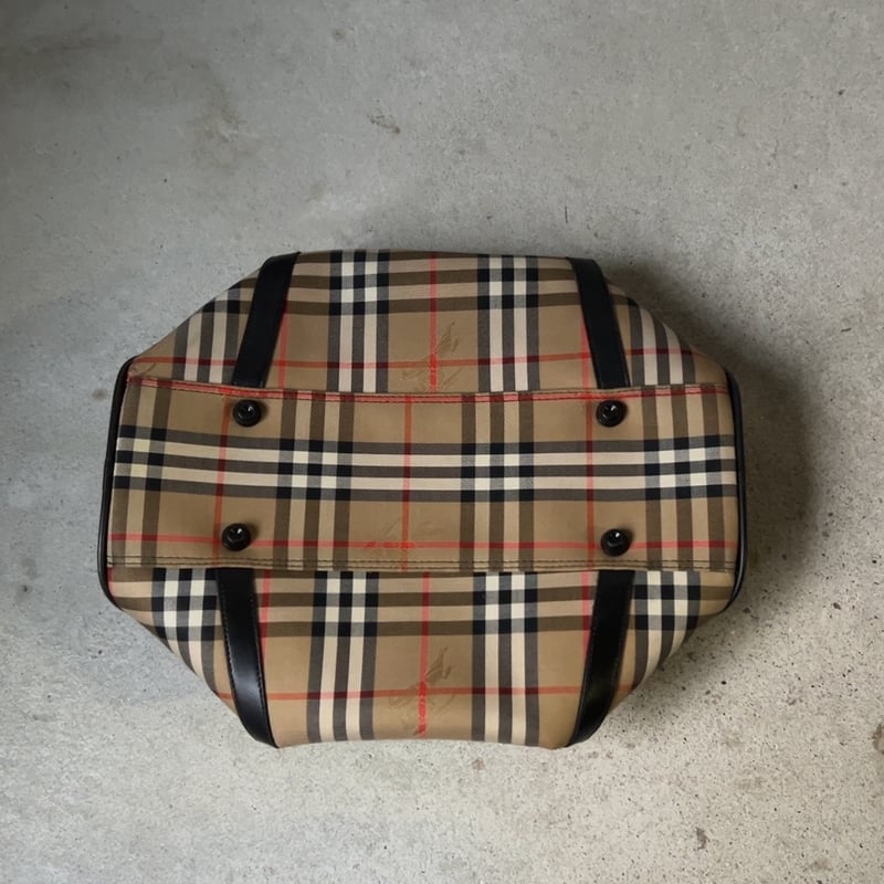 Burberrys バーバリーズ ミニボストンバッグ レザーハンドル ノバ