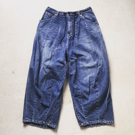 ネペンテス (needles・ニードルス) H.D. PANT - JEAN / ヒザデルパンツ デニム  12OZ DENIM / VINTAGE  サイズ1  レディース  中古品