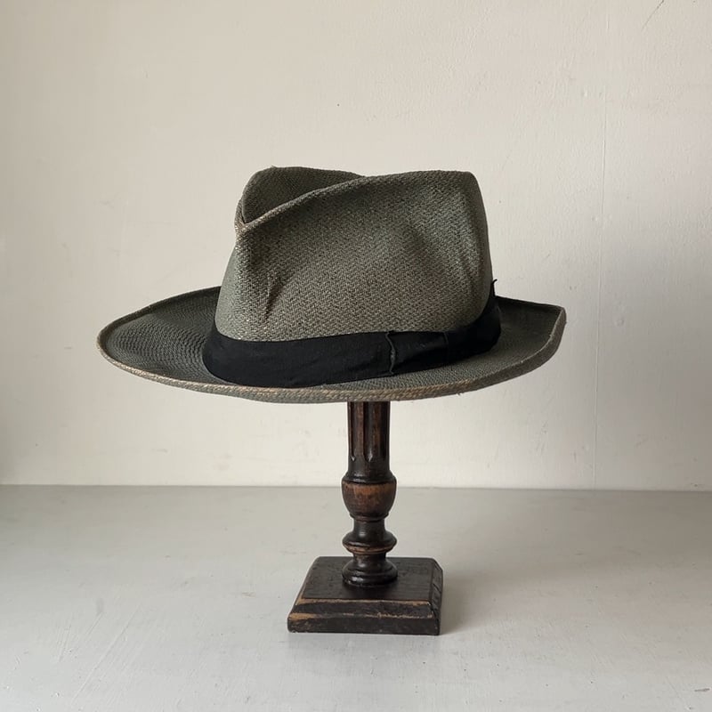Genuine Panama HAT ヴィンテージ　パナマハット 7 57 Colombia panamahat ヴィンテージ パナマハット ユニセックス 頭周約