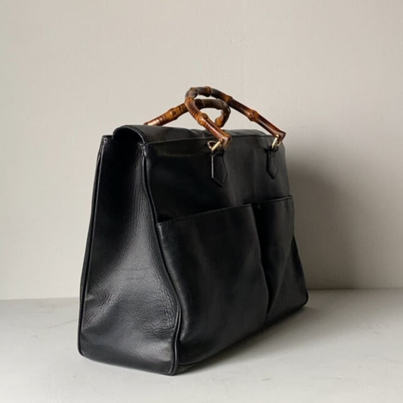 GUCCI オールドグッチ バンブーレザーバッグ 2wayショルダー付き GUCCI オールドグッチ バンブーレザーバッグ 2wayショルダー付き