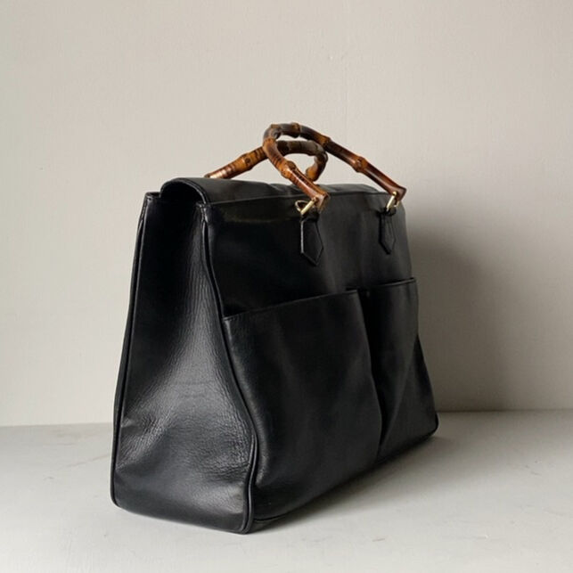 GUCCI オールドグッチ バンブーレザーバッグ 2wayショルダー付き GUCCI オールドグッチ バンブーレザーバッグ 2wayショルダー付き