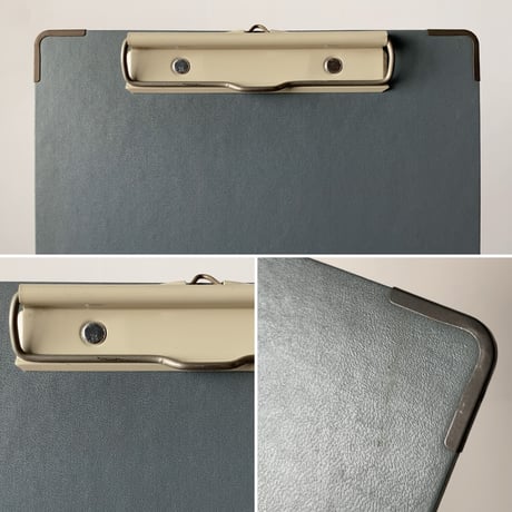SEKISEI セキセイ B-220 紙製書類ケース＋ KOKUYO コクヨ A4 クリップボード(縦型・横型) 3点セット  オールドタイプ ヴィンテージステーショナリー