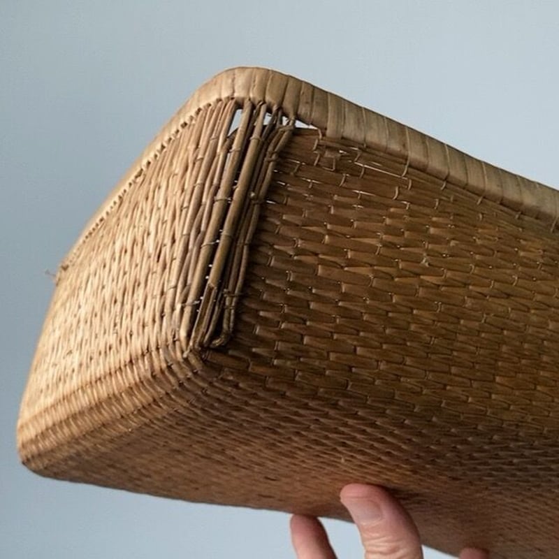 小さめ柳行李 35cm 古い文庫行李 飯行李 平箱 小箱 ヴィンテージ 小さめ柳行李 35cm 古い文庫行李 飯行李 平箱 小箱 ヴィンテージ
