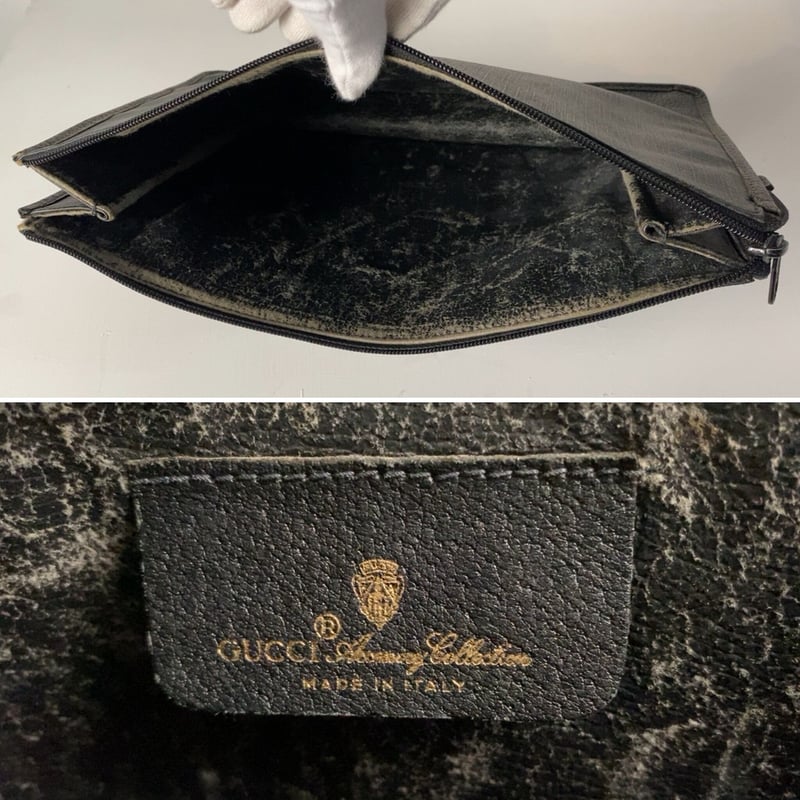 GUCCI オールドグッチ インターロッキング GG柄コーティングキャンバス