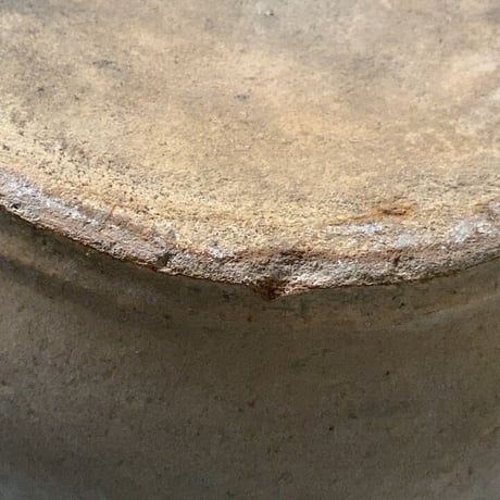 古いこね鉢  幅35cm 古瀬戸 美色  メダカ鉢  金魚鉢  睡蓮鉢  ビオトープ  古作 焼物  完品範疇