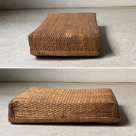 小さな柳行李 28cm  古い文庫行李  飯行李  平箱  小箱  ヴィンテージクラフト 昭和初期