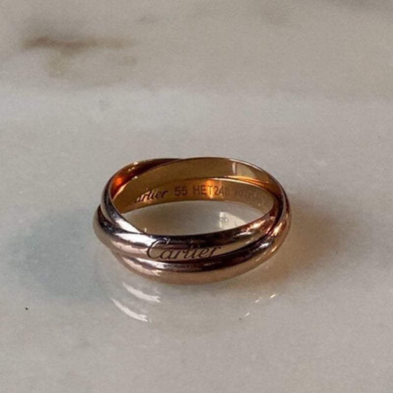 Cartier カルティエ トリニティリング ピンクゴールド単色 約5.8g #55 