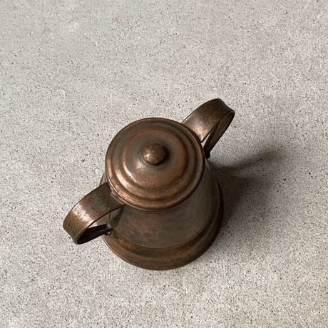 GREGORIAN COPPER社 グレゴリアン コッパー  シュガーポット  アメリカ製 ヴィンテージ 銅製品 蓋付き容器  良品 made in USA