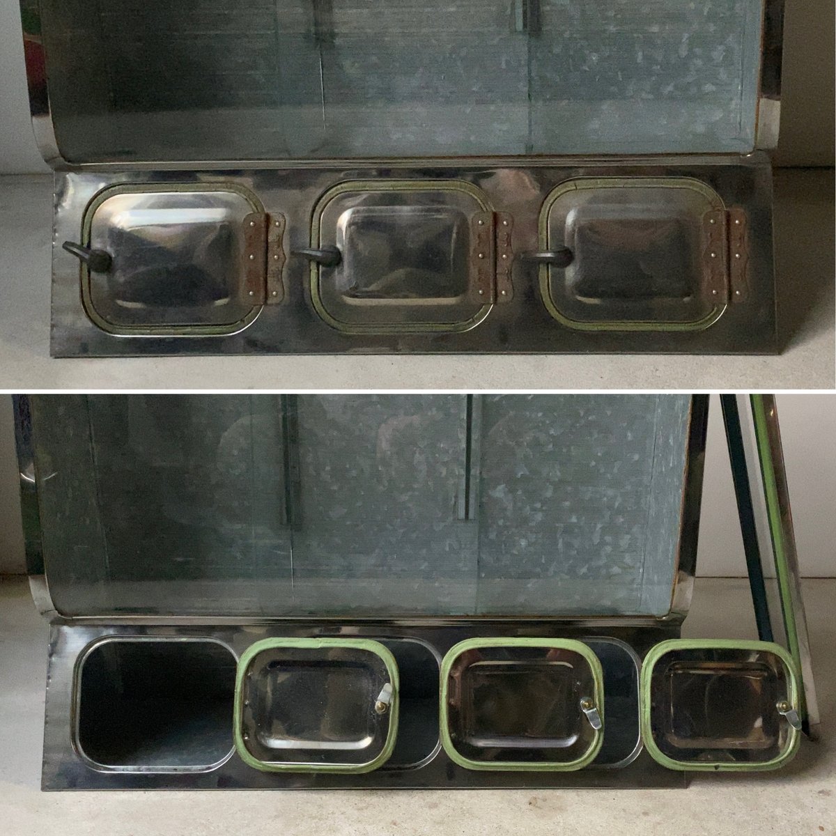 昭和レトロ 昭和30年台購入の大型ガラスケース アンティーク・パン