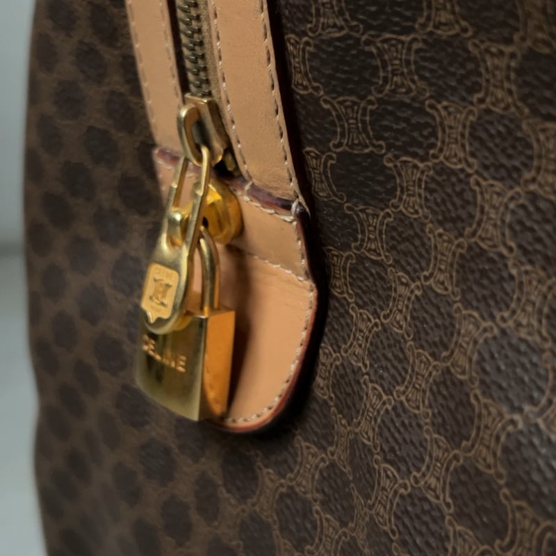 CELINE オールドセリーヌ トリオンフ(マカダム) 総柄 ボストンバッグ
