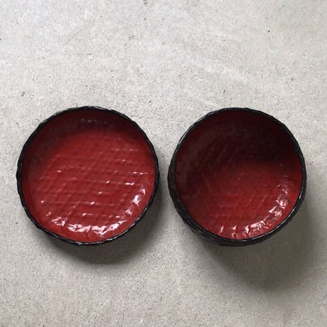 古い竹編 一閑張り 丸箱 蓋有り　菓子箱 道具箱 民具 古民藝　古道具 ヴィンテージクラフト 完品