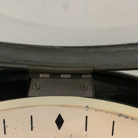 meiji   明治時計社  made in NAGOYA  ジャパンヴィンテージ  トーマス型ゼンマイ時計 振り子時計 ボンボン時計 古時計 壁掛け 大きめ学校時計 黒時計 良フォント  実働品