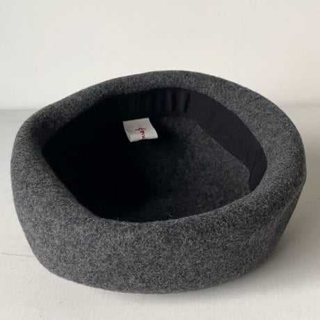 french bull フレンチブル  ベレー帽 フェルト グレー size free 中古美品