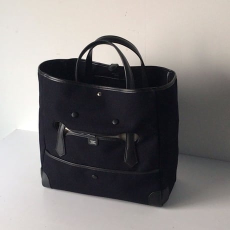 HERMES エルメス  パスパス 35 マリン (ダークネイビー) □R刻印トワルゴエラン/ヴォー バレニア トートバッグ 2way仕様  中古極美品